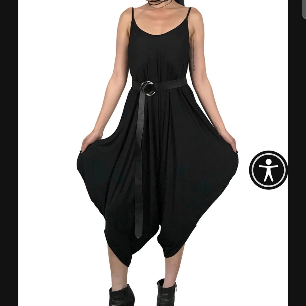 Foxblood Tokyo Oversized Drop-Crotch Jumpsuit
